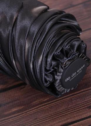 Модный женский зонт автомат чёрный de esse 3148-ч