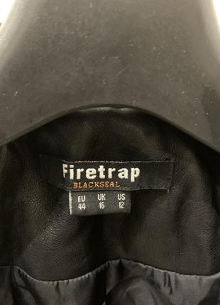 Куртка косуха черная firetrap черная женская кожаная6 фото