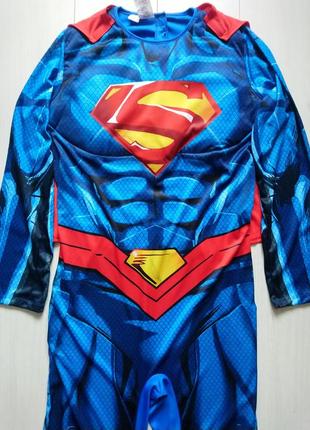 Новий карнавальний костюм супермен superman m розмір з накидкою косплей