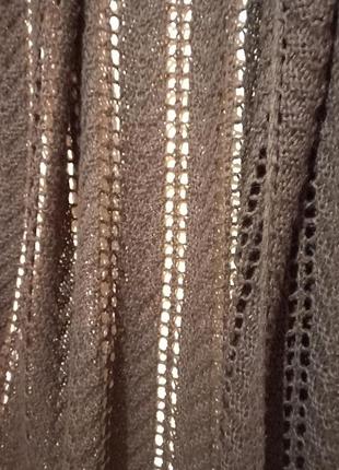 Crochet, в'язаний плед, шоколадний колір