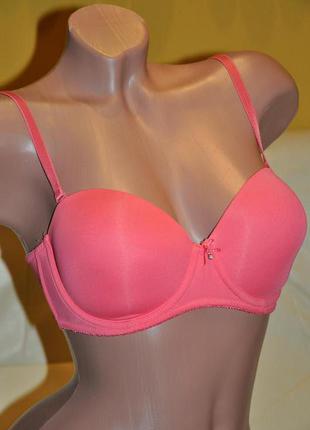 Бюстгальтер балконет, чашечка уплотнена, съёмные бретели  75с