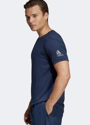 Adidas freelift climalite men’s dark blue prime training sport t-shirt спортивна футболка