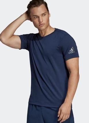 Adidas freelift climalite men’s dark blue prime training sport t-shirt спортивна футболка2 фото