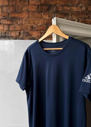 Adidas freelift climalite men’s dark blue prime training sport t-shirt спортивна футболка4 фото