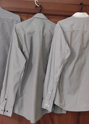 Комплект - чоловіча сорочка з довгим рукавом коттон р.44-466 фото