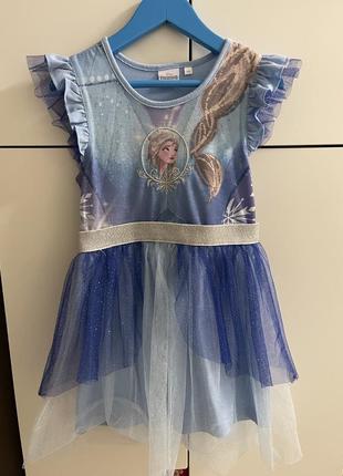 Frozen сукня холодне серце ельза святкова нарядна сукня з фатіном1 фото