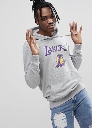 Баскетбольная худи нба лейкерс new era кофта свитшот толстовка basketball hoodie nba la los angeles lakers lebron king james all star mlb nhl nfl nike