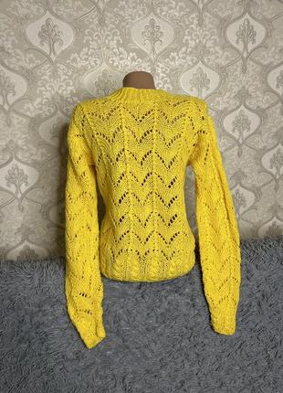 Свитер вязаный женский. пуловер. ажурный джемпер. женский свитер4 фото