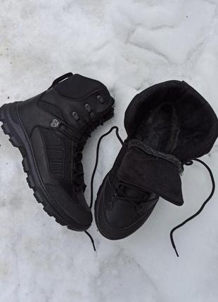Ботинки тактические "пегас" зимние черные4 фото