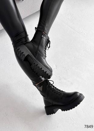 Ботинки женские trino черный зима5 фото