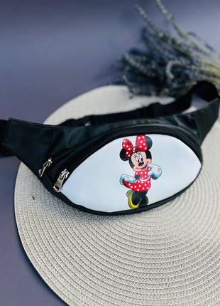Топ качество!  бананка , сумка на пояс, барыжка, барсетка ,поясная сумка  минни маус