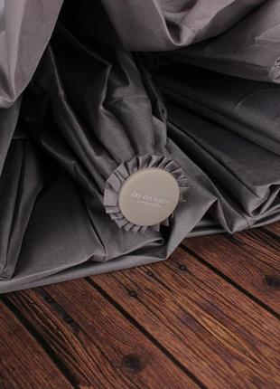 Жіноча парасолька автомат антивітер сірого кольору кава в парижі 3149-кп5 фото