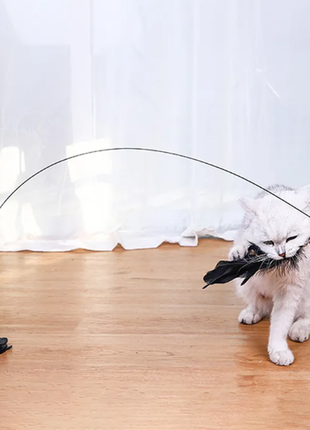 Іграшка-дразнилка з присоскою для домашніх тварин. інтерактивна іграшка