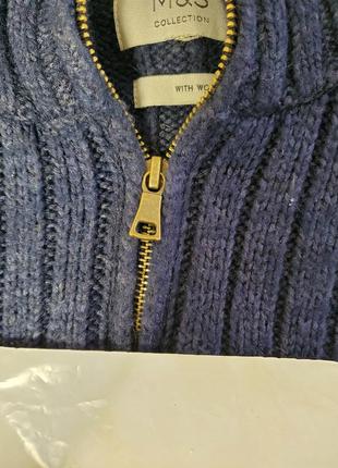 Красивая брендовая кофта свитер с шерстью и котоном8 фото
