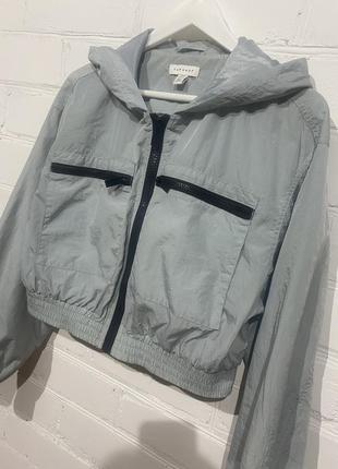 Укороченная куртка ветровка topshop