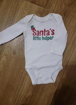 Новогодний боди, 62 размер, carter's