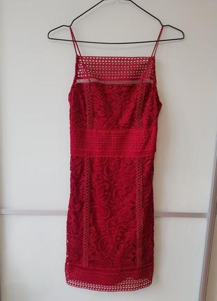 Кружевное, ажурное платье topshop5 фото