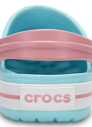 Дитячі крокси crocs crocband ice blue5 фото