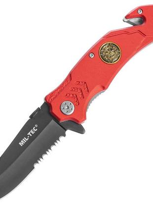 Спасательный складной нож mil-tec fire brigade red 15306510