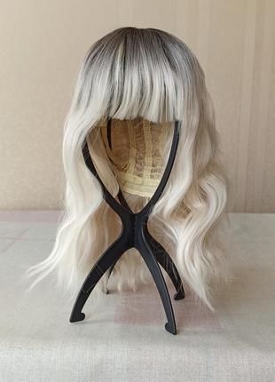 Коротка нова перука, омбре, з чубчиком, термостійка, парик1 фото