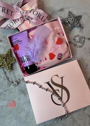 Подарунковий набір трусики лосьйон вікторія сікрет оригінал victoria’s secret