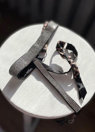 Розпродаж‼️ пояс для панчіх вікторія сікрет оригінал victoria’s secret пояс зі стразами