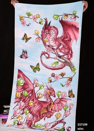 Полотенце банное драконы6 фото