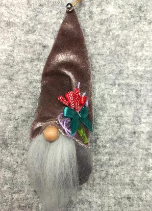 Гном скандинавський декоративний підвіска-магніт2 фото