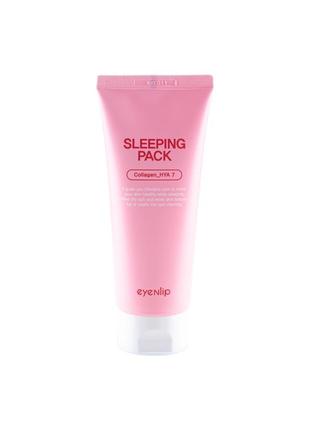 Нічна маска для обличчя з колагеном eyenlip collagen hya 7 sleeping pack 150 мл1 фото