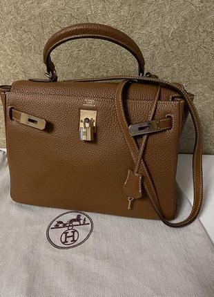 Шкіряна сумка hermes kelly люкс 282 фото