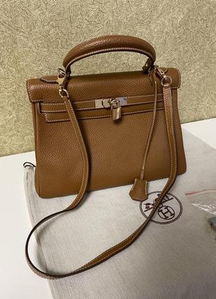 Шкіряна сумка hermes kelly люкс 283 фото