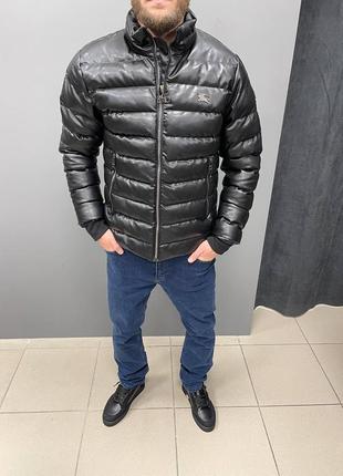 Мужская куртка / качественная куртка burberry в черном цвете на каждый день