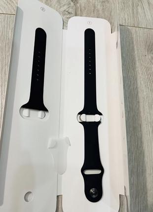 Ремінець до apple watch 45mm sport band midnight s/m/l оригінальний3 фото