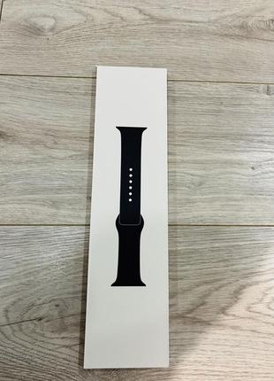 Ремінець до apple watch 45mm sport band midnight s/m/l оригінальний5 фото