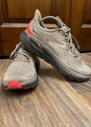 Кроссовки hoka w clifton 8, серые с розовым, 25-25,5 см, размер 38-395 фото