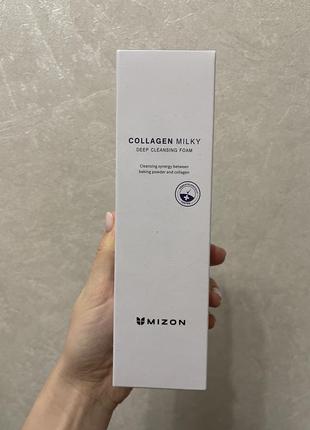 Mizon collagen milky deep cleansing foam, 150мл