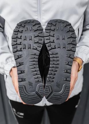 Черные качественные кроссовки на меху теплые7 фото