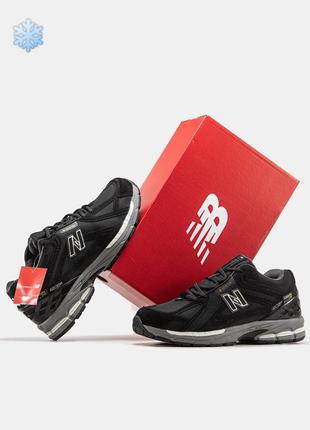 Зимние мужские кроссовки new balance 1906r gore-tex winter black fur черного цвета с мехом