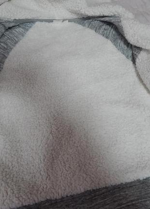 Женская трикотажная толстовка с капюшоном и меховой подкладкой gap р.46-48 027gt8 фото