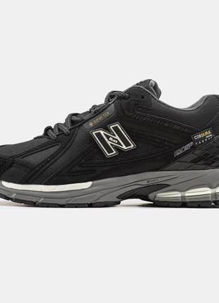 Зимние мужские кроссовки new balance 1906r gore-tex winter black fur черного цвета с мехом3 фото