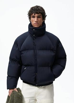 Дутая куртка с высоким воротником <unk> zara