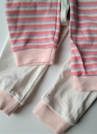 1-2 года набор штанов для девочки ползунки штаники трикотажные штаны пижамные домашние спальные слип4 фото