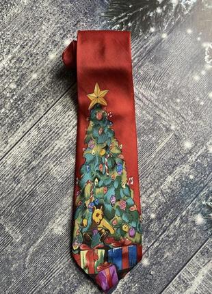 Новогодний рождественский галстук галстук елка