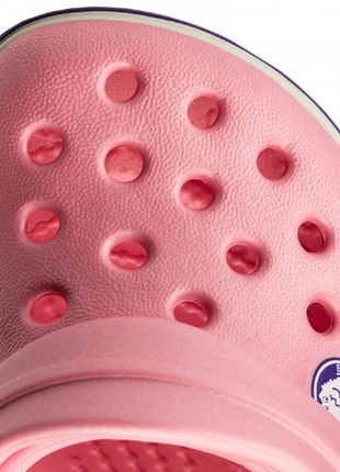 Детские кроксы crocs crocband peony pink4 фото