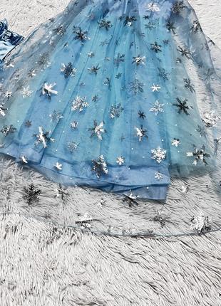 Платье эльза, холодное сердце, праздничное, новогоднее, карнавальное3 фото
