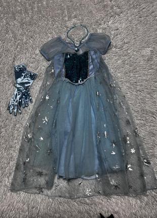 Платье эльза, холодное сердце, праздничное, новогоднее, карнавальное5 фото