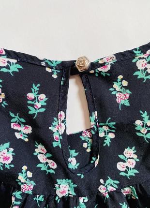 Милая лёгкая блузка в цветочный принт, блузка, футболка4 фото