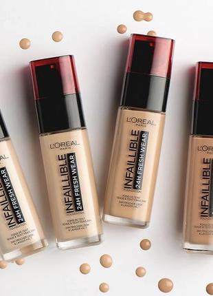 Стійкий тональний крем з спітspf  лореаль loreal l'oréal l'oreal paris infallible fresh wear 110 rose vanilla
