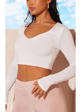 Топ лонгслив спортивный женский prettylittlething