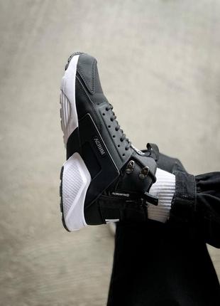 Мужские кроссовки nike huarache acronym "black/white"7 фото